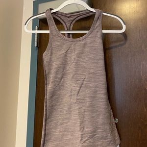 Lululemon cool racer back purple stripes